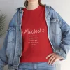 "Alkohol - weil keine großartige Geschichte mit einem Salat beginnt"-Shirt